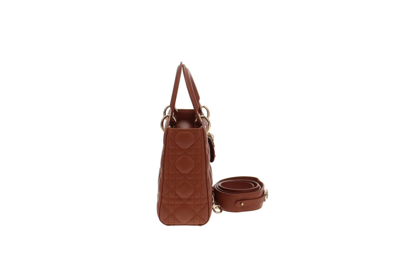 Dior Lady Dior Rust Cannage Lambskin Small MYABC