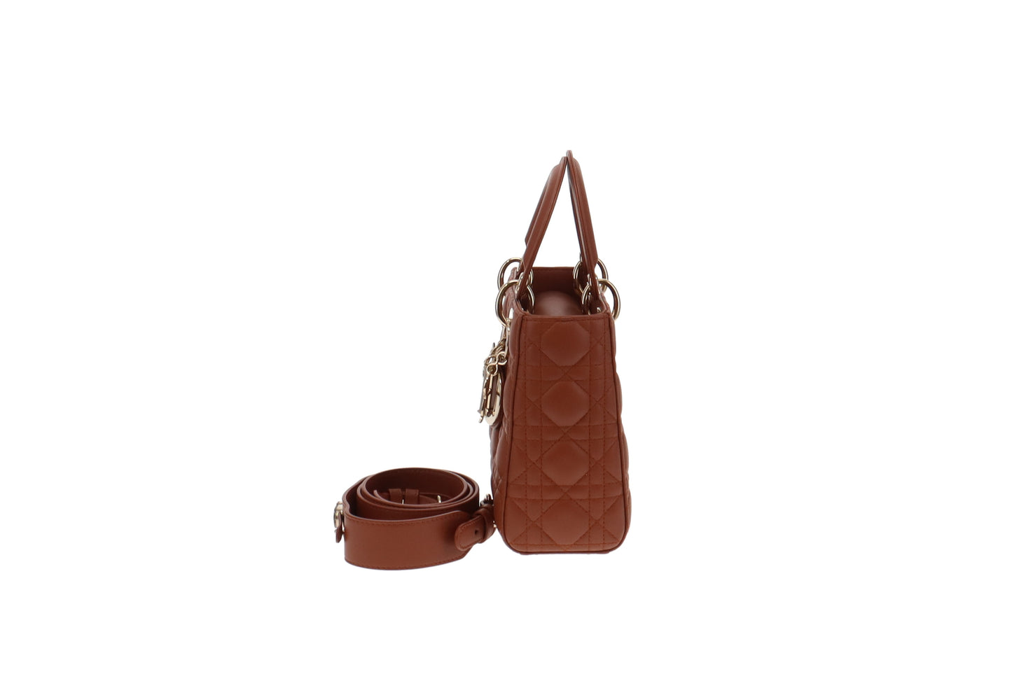 Dior Lady Dior Rust Cannage Lambskin Small MYABC