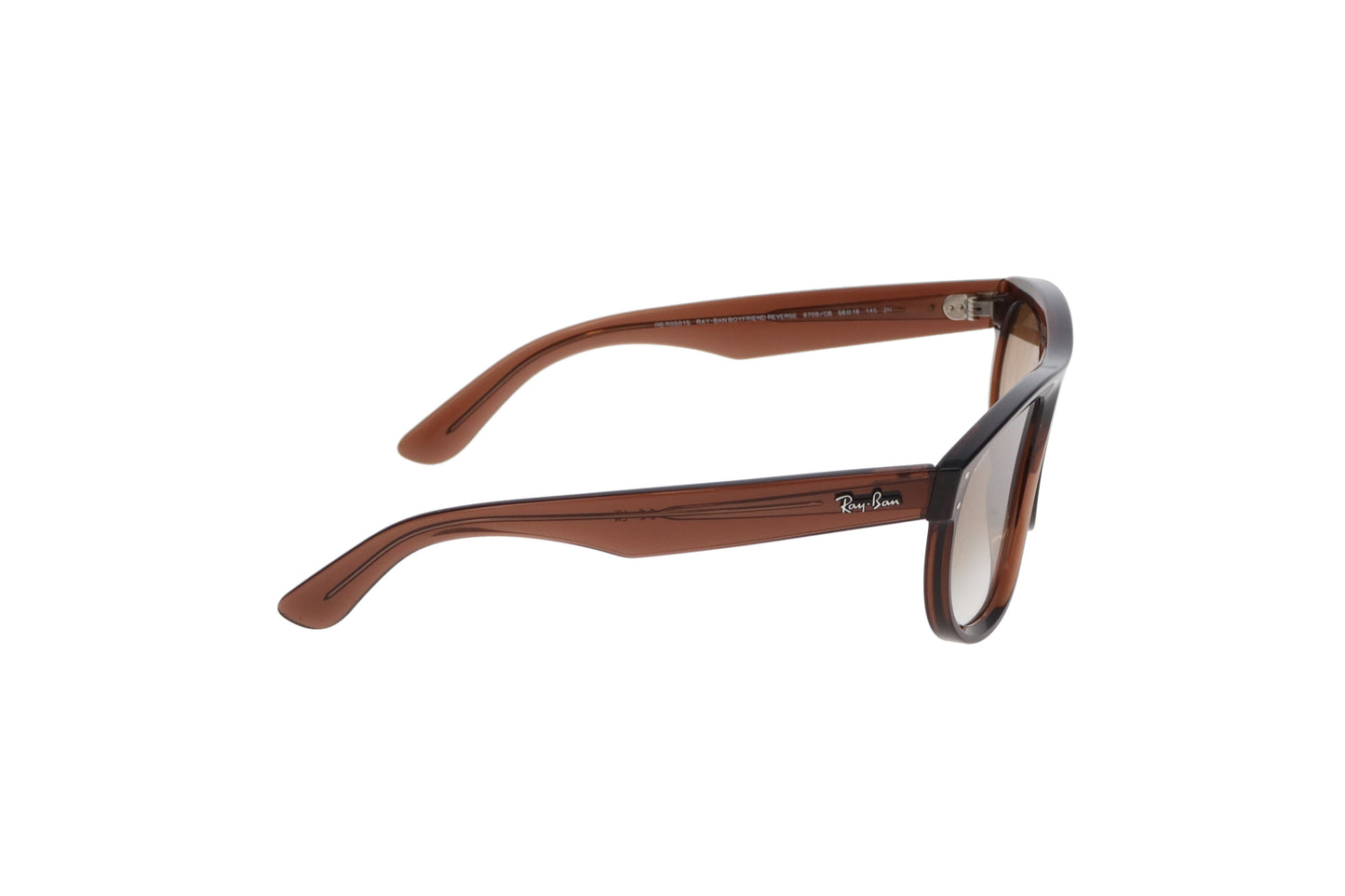 Ray-Ban Boyfriend Reverse in Polished Transparent Brown Frames