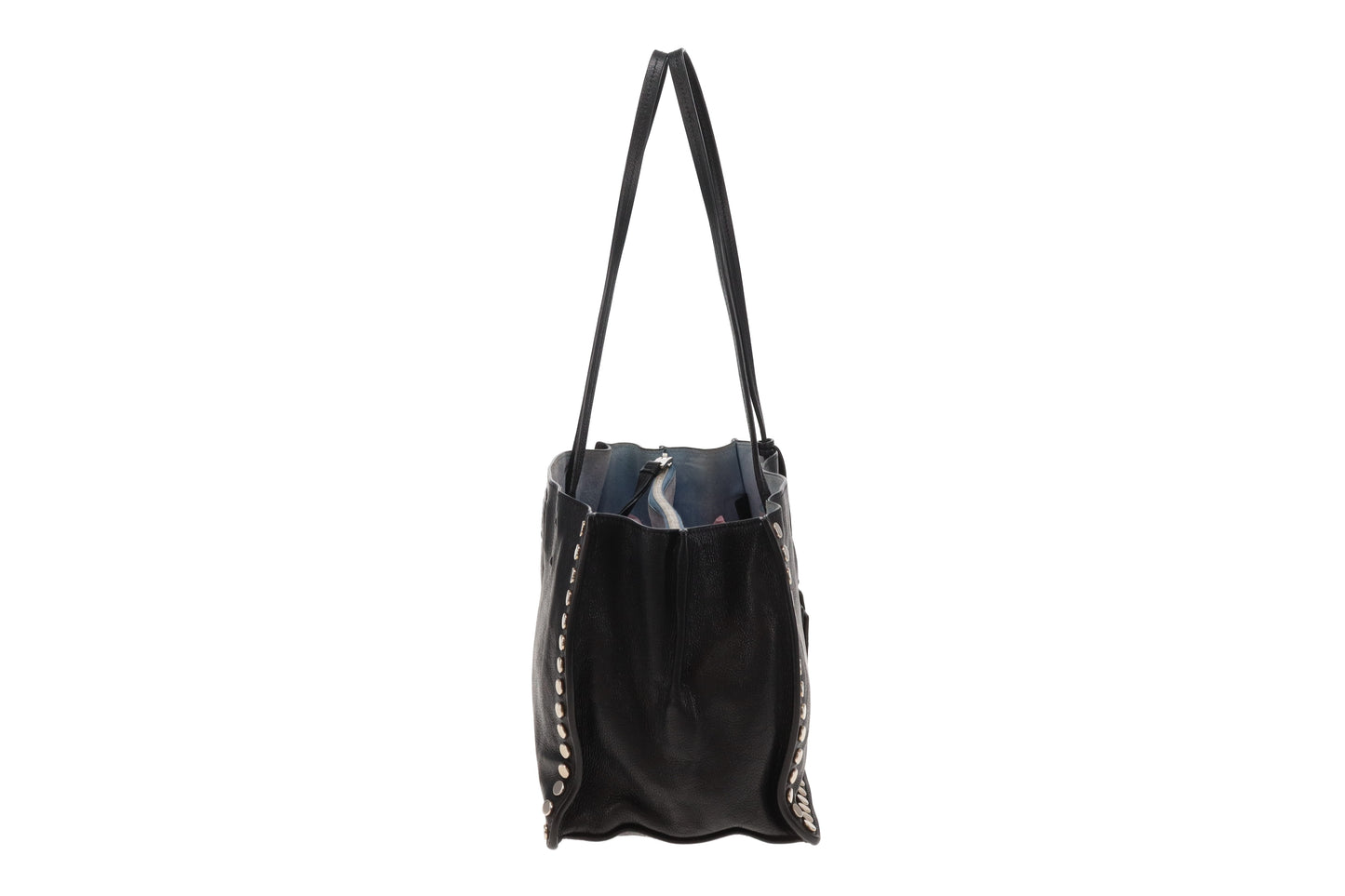 Prada Etiquette Tote Studded Small Black