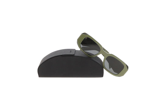 Prada SPR17W Sunglasses Khaki and Black Trim