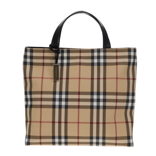 Burberry Nova Check Top Handle Tote Vintage 2