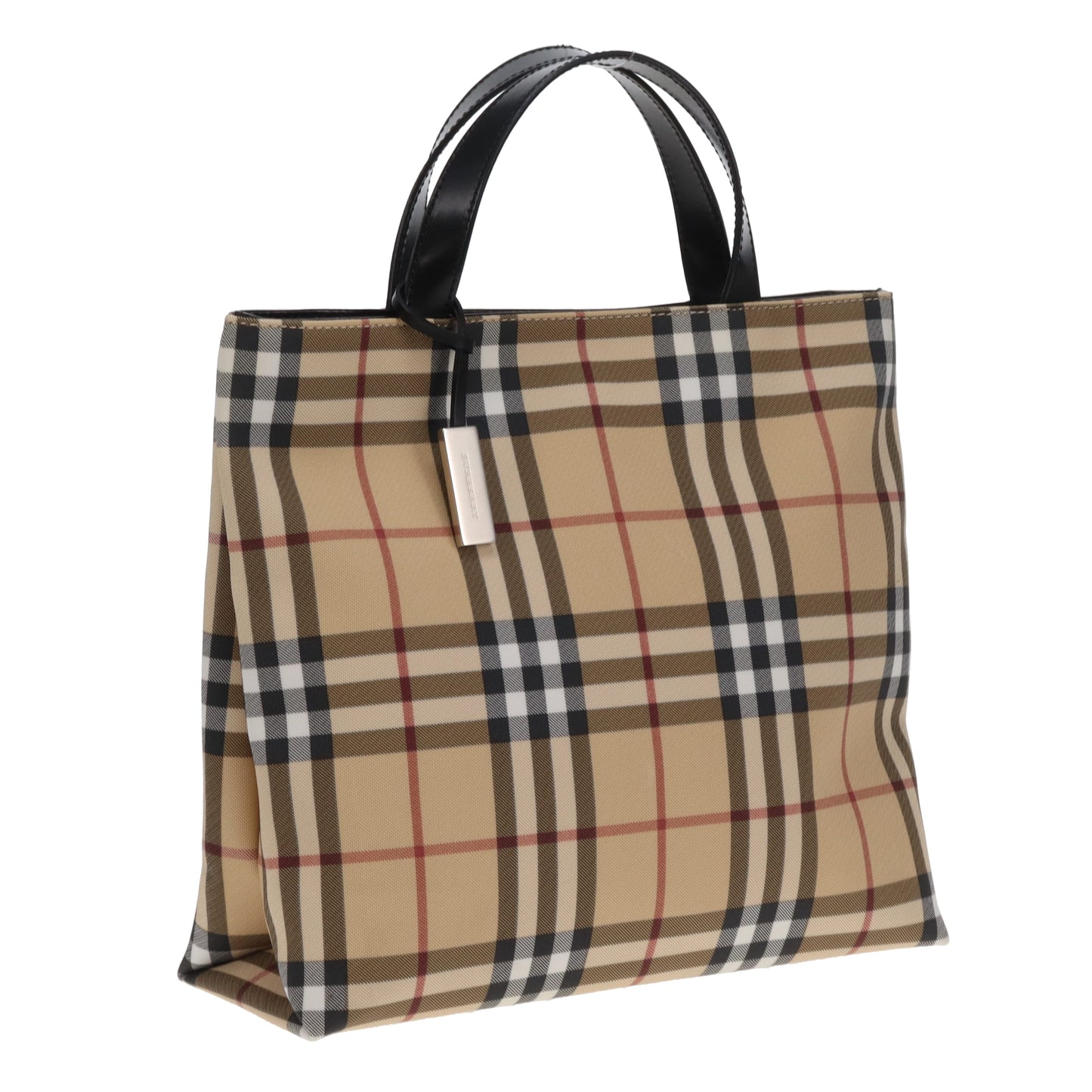 Burberry Nova Check Top Handle Tote Vintage 2