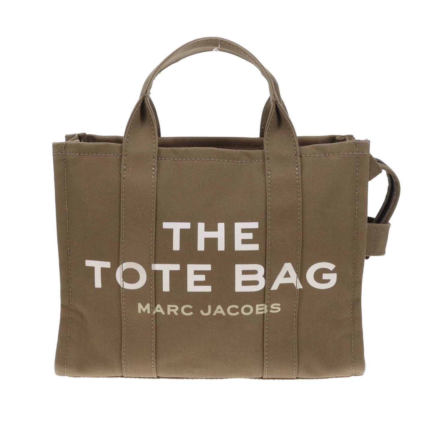 Marc Jacobs The Tote Bag Medium Khaki Canvas/Black Strap
