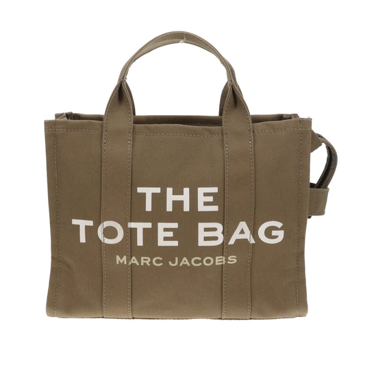 Marc Jacobs The Tote Bag Medium Khaki Canvas/Black Strap