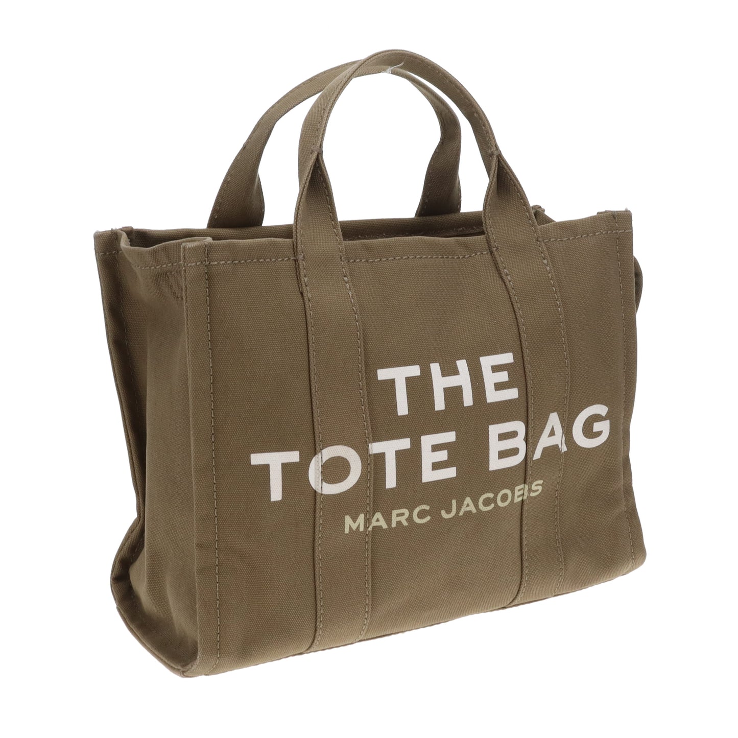 Marc Jacobs The Tote Bag Medium Khaki Canvas/Black Strap