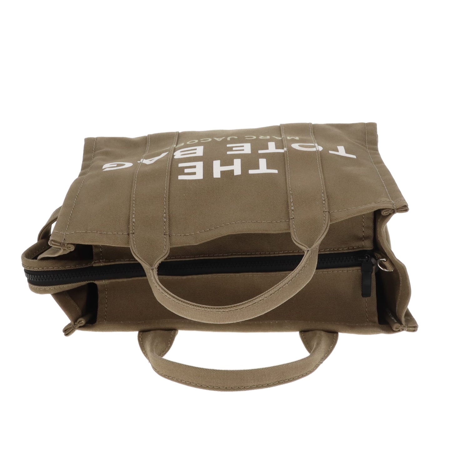 Marc Jacobs The Tote Bag Medium Khaki Canvas/Black Strap