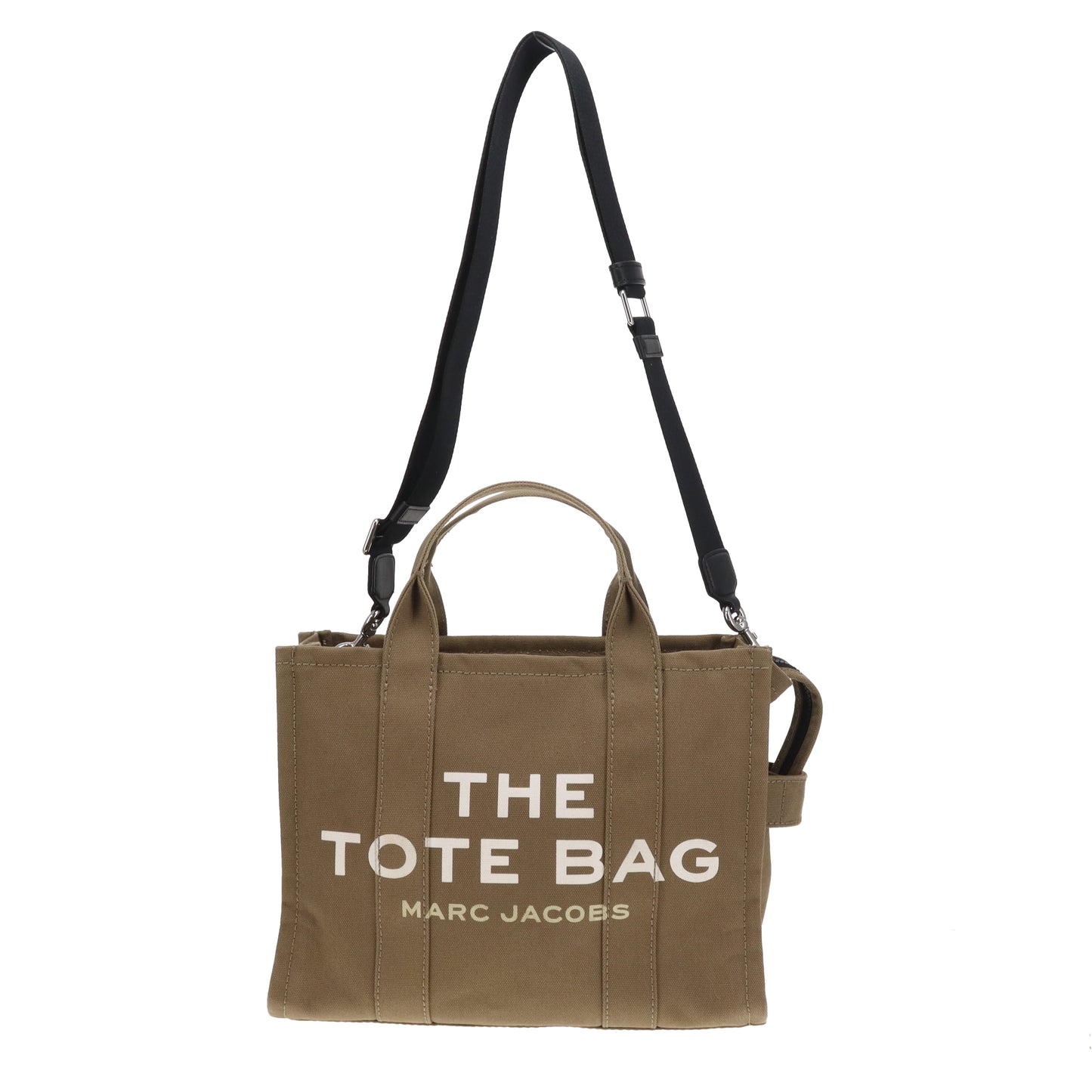 Marc Jacobs The Tote Bag Medium Khaki Canvas/Black Strap