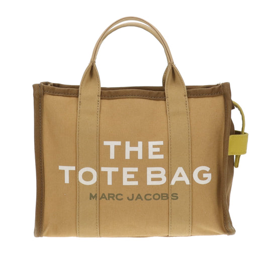 Marc Jacobs The Tote Bag Medium Khaki and Yellow Colourblock