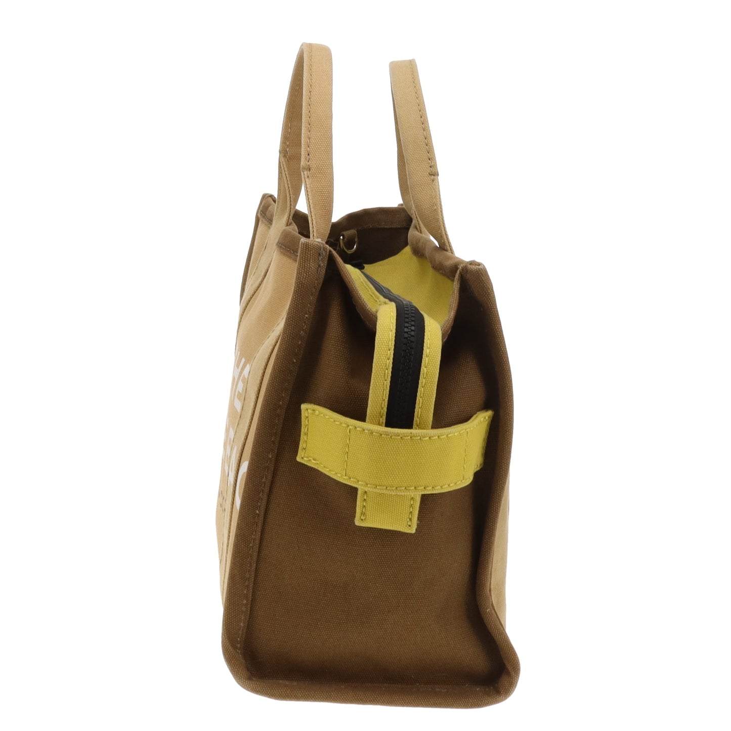 Marc Jacobs The Tote Bag Medium Khaki and Yellow Colourblock