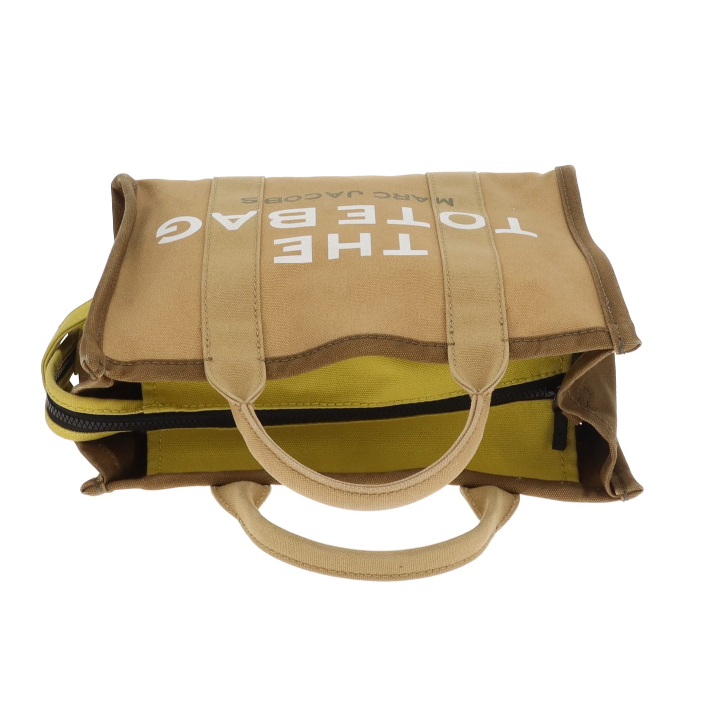 Marc Jacobs The Tote Bag Medium Khaki and Yellow Colourblock