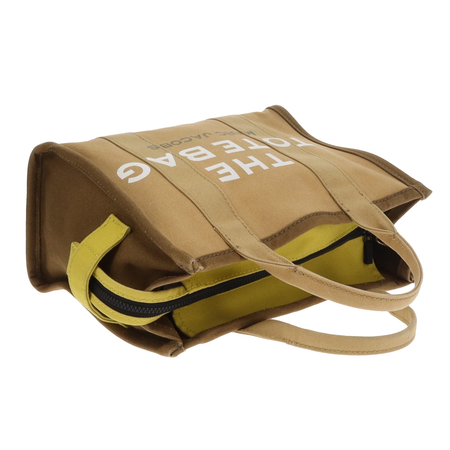 Marc Jacobs The Tote Bag Medium Khaki and Yellow Colourblock