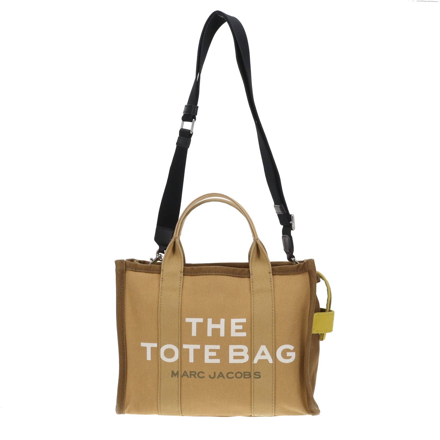 Marc Jacobs The Tote Bag Medium Khaki and Yellow Colourblock