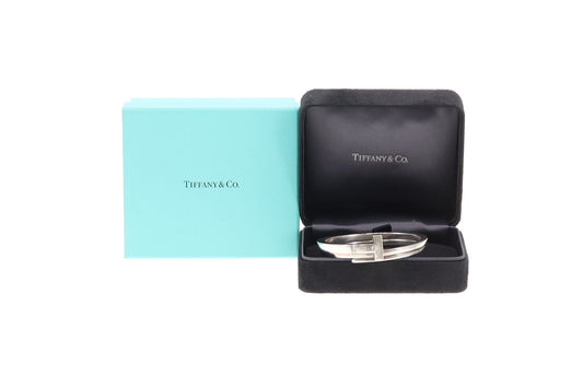 Tiffany & Co T Square Wrap Bracelet Sterling Silver with Diamond