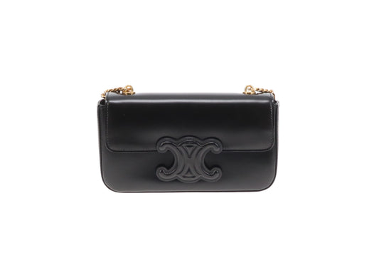 Celine Triomphe Chain Shoulder Bag Smooth Calfskin GHW