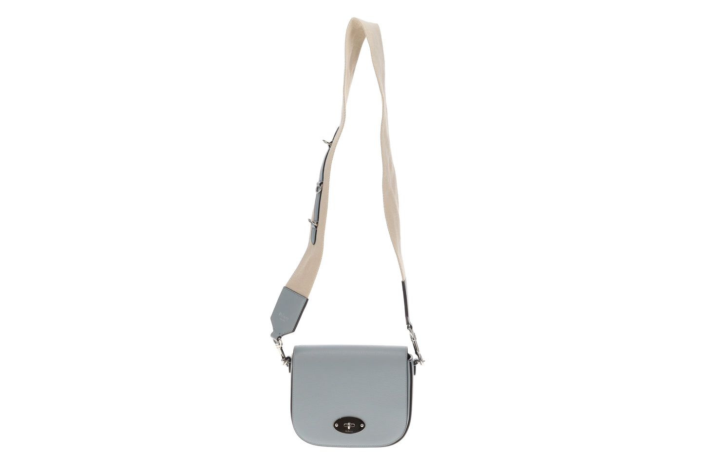 Mulberry Darley Satchel Small with Sports Strap Pale Blue