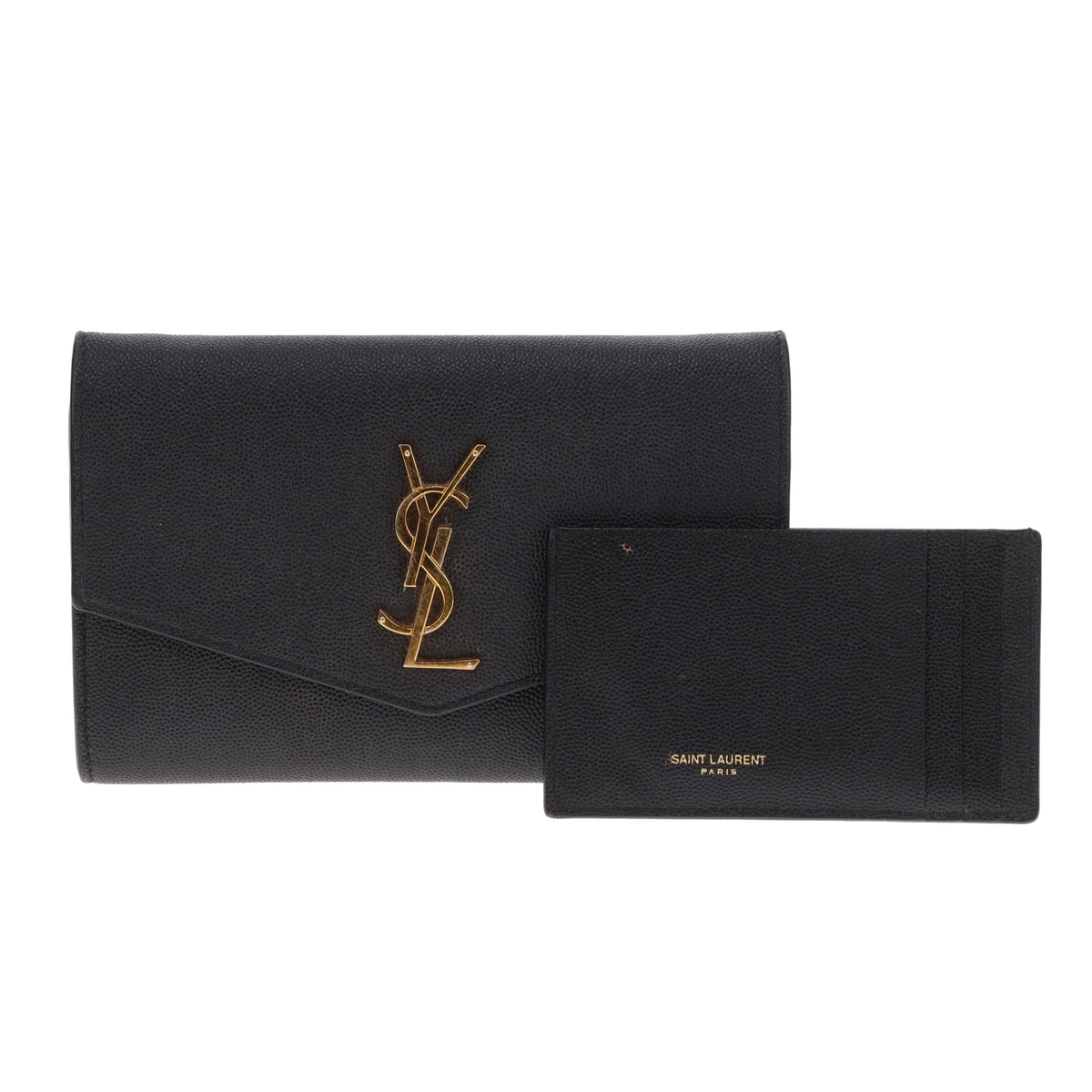 Saint Laurent Uptown Chain wallet Small Black