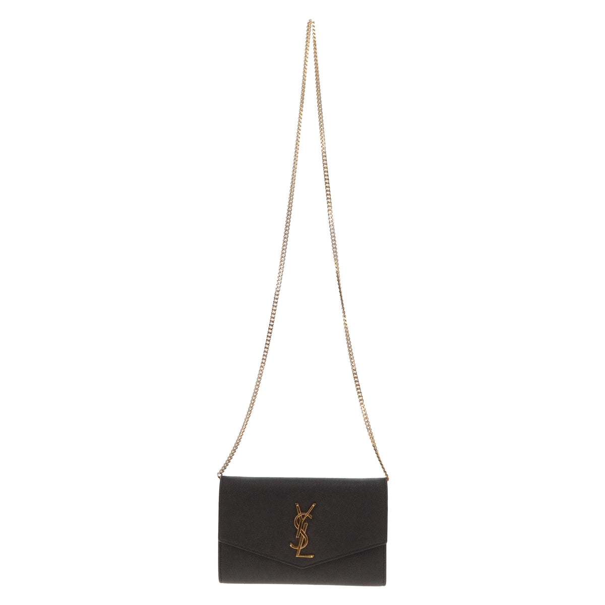 Saint Laurent Uptown Chain wallet Small Black