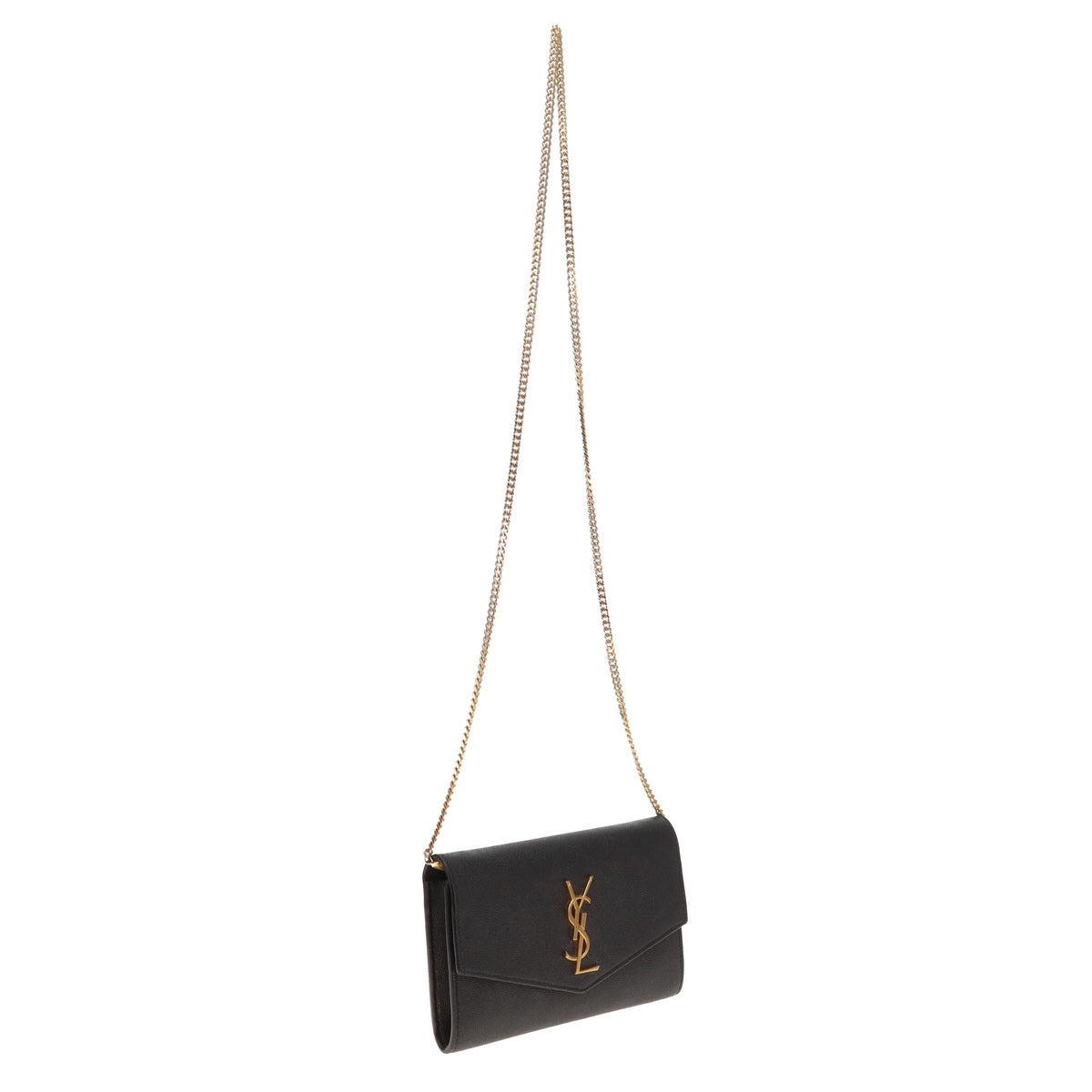 Saint Laurent Uptown Chain wallet Small Black