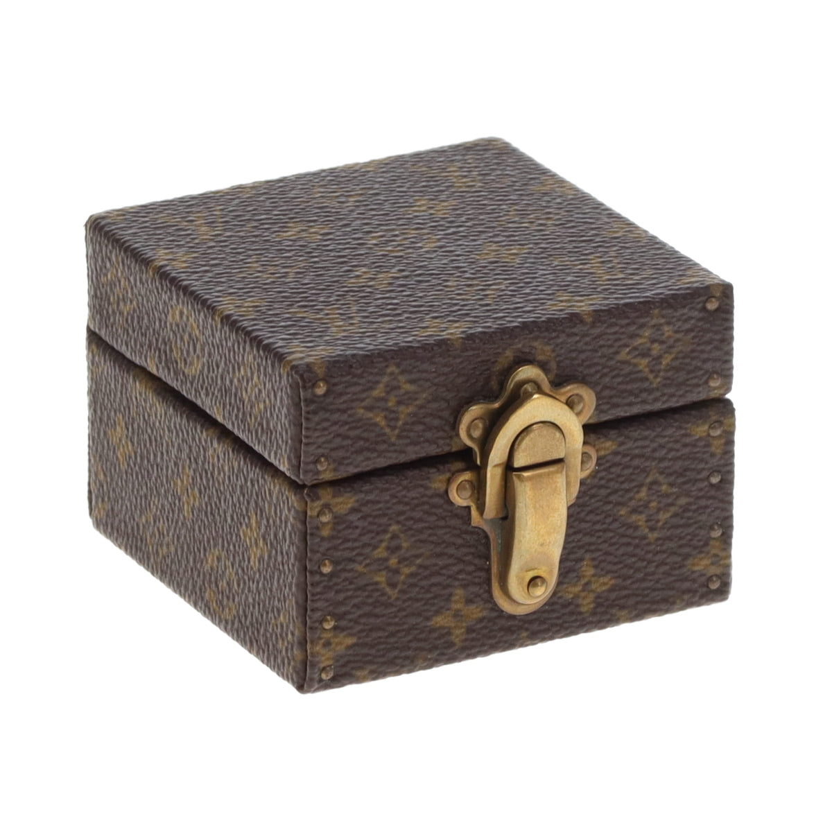Louis Vuitton Ring Box Mini Trunk Monogram Vintage