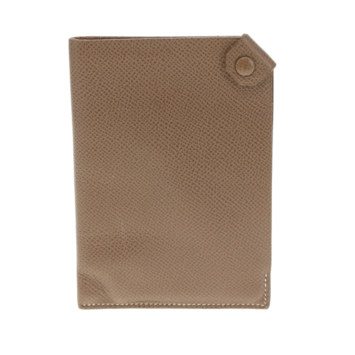 Hermes Tarmac Passport Holder Etoupe 2022