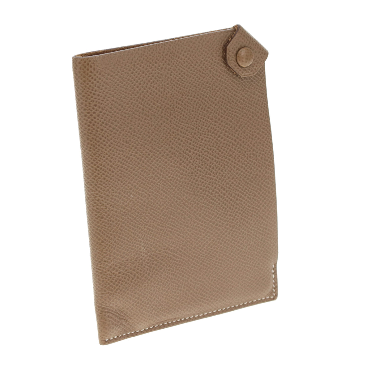 Hermes Tarmac Passport Holder Etoupe 2022