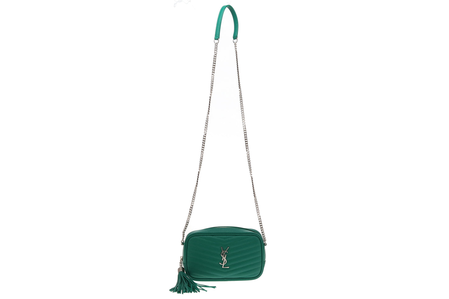Saint Laurent Mini Lou Camera Bag Green 2021