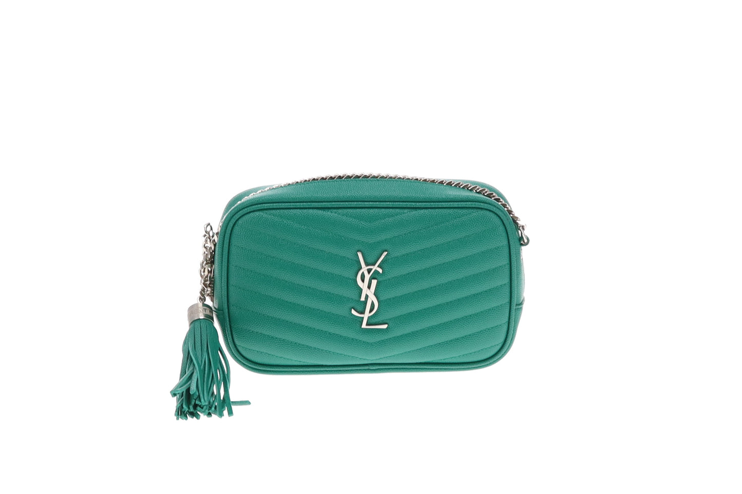 Saint Laurent Mini Lou Camera Bag Green 2021