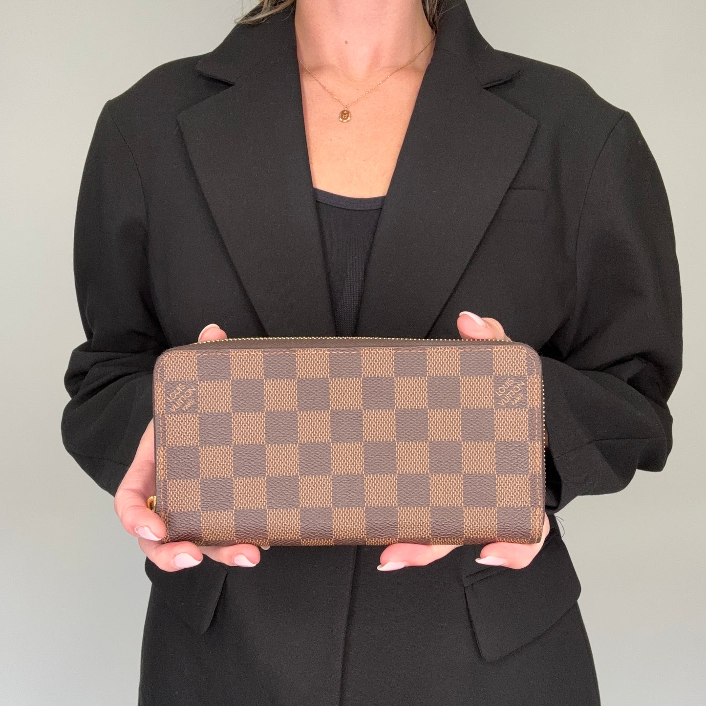 Louis Vuitton Long Zippy Wallet Damier Ebene and Rose Ballerine GI5200 - 2020