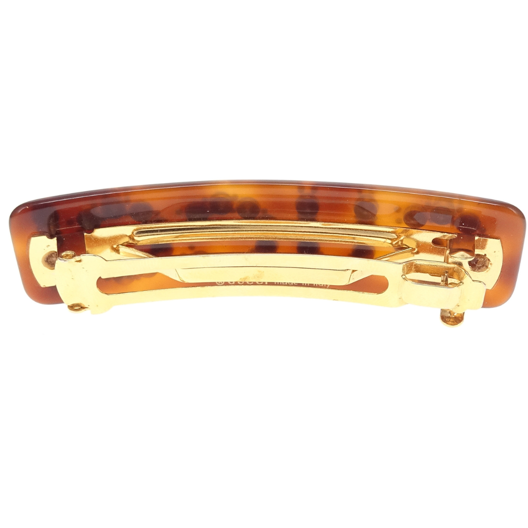 Gucci Crystal Logo Single Hair Clip