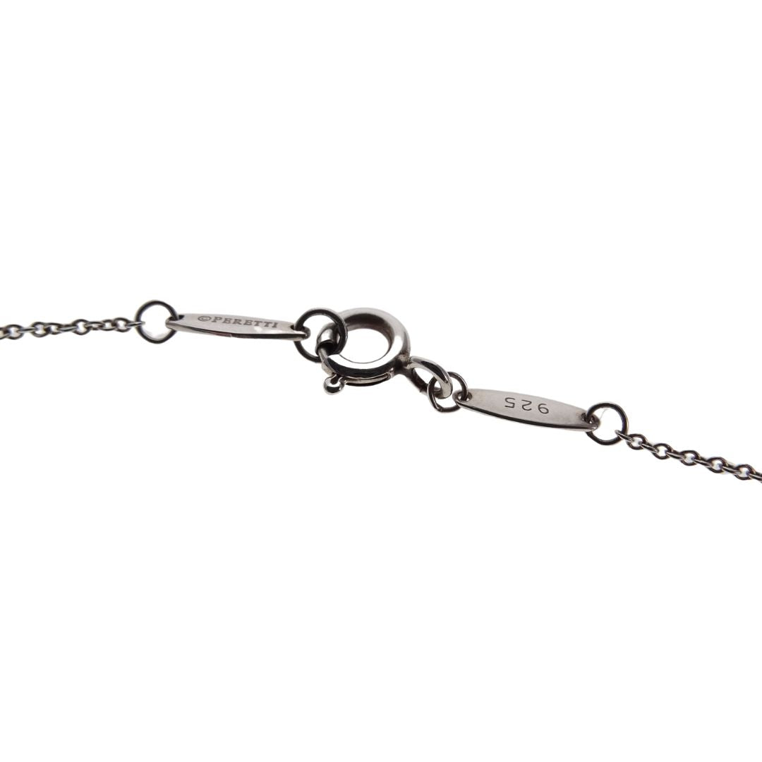 Tiffany Elsa Peretti Bean Design Silver pendant 12mm, 16" Chain