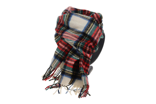 Burberry Scarf Red/Blue/Green/Yellow Check 100% Lambswool