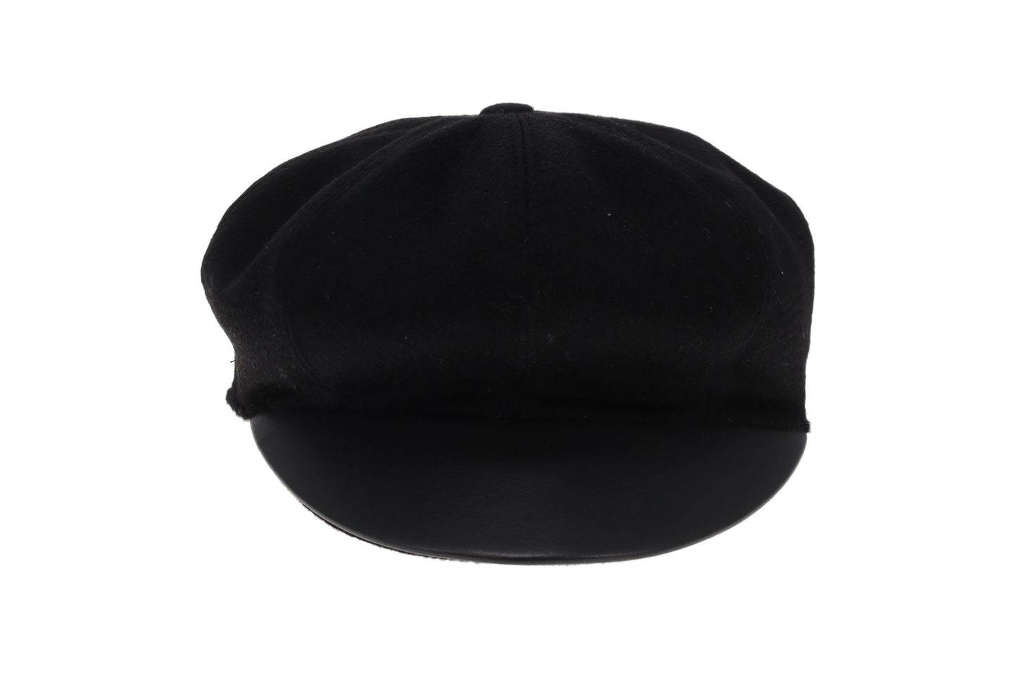 Hermes Casquette Black Cashmere Hat Size 57