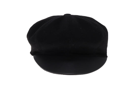 Hermes Casquette Black Cashmere Hat Size 57