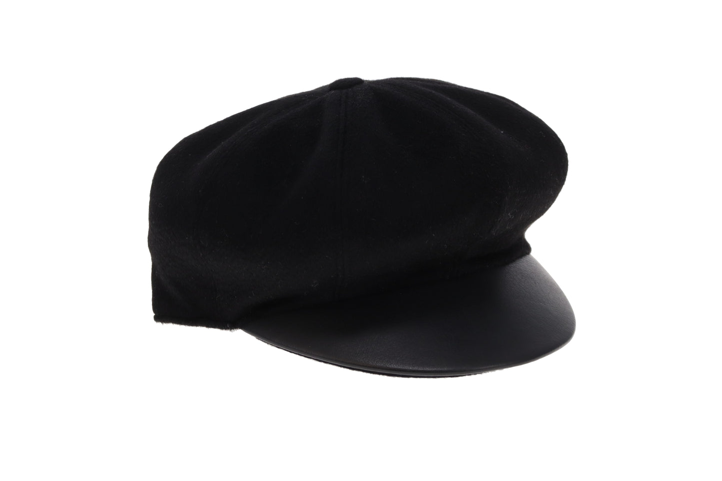 Hermes Casquette Black Cashmere Hat Size 57