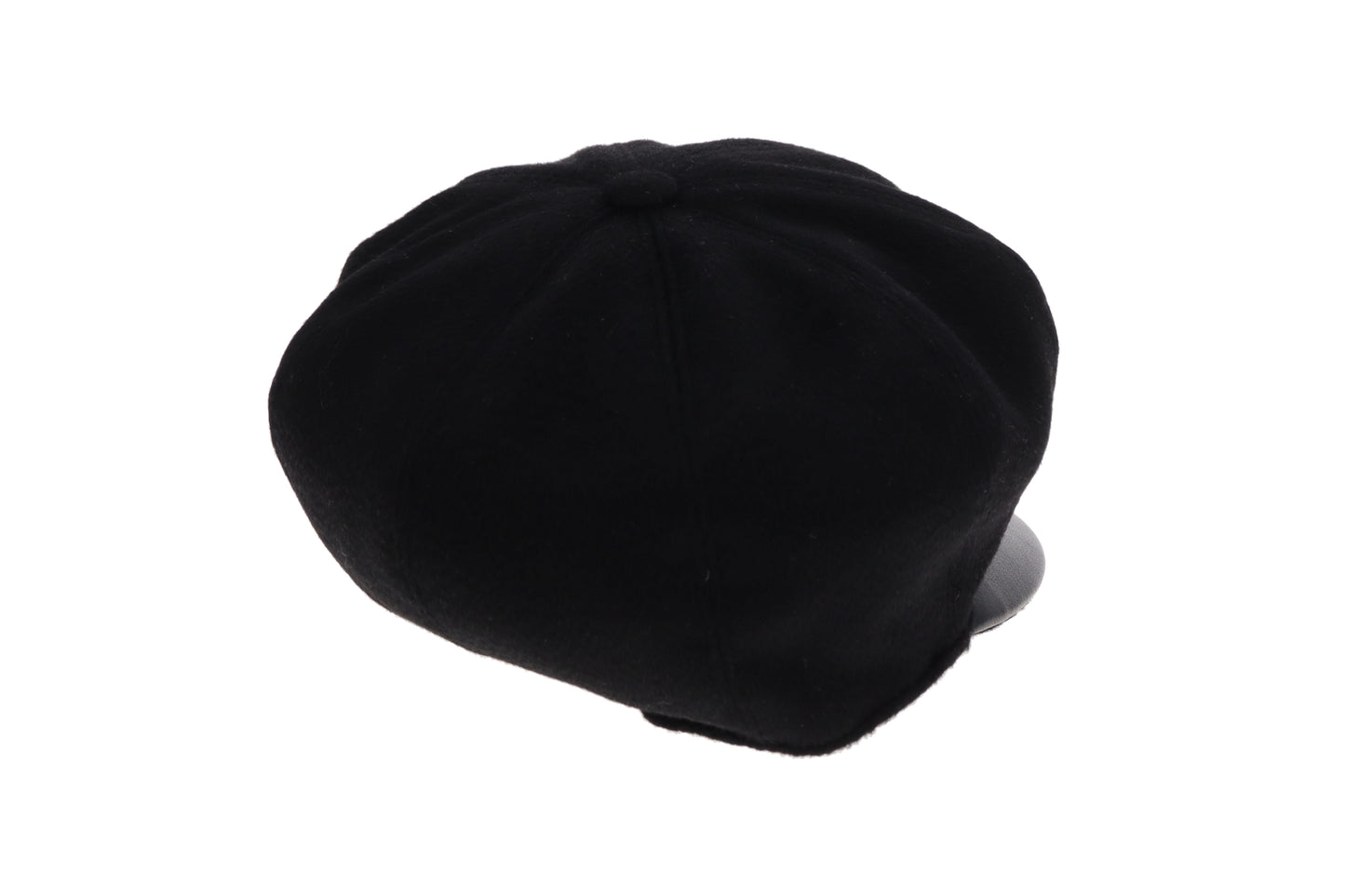 Hermes Casquette Black Cashmere Hat Size 57