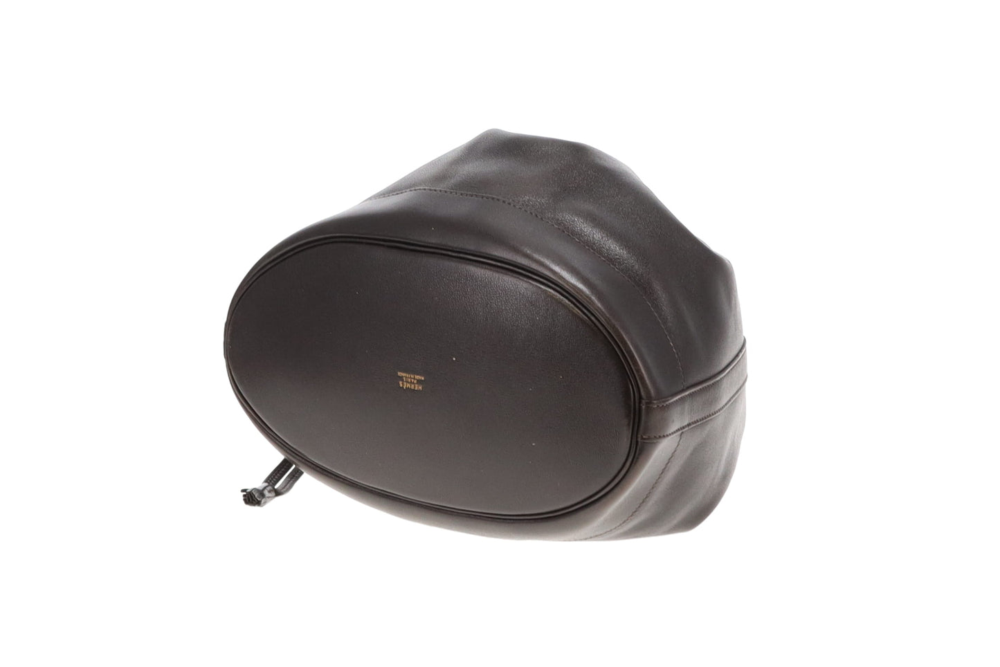 Hermes Market Bucket Bag Dark Brown Gulliver Leather