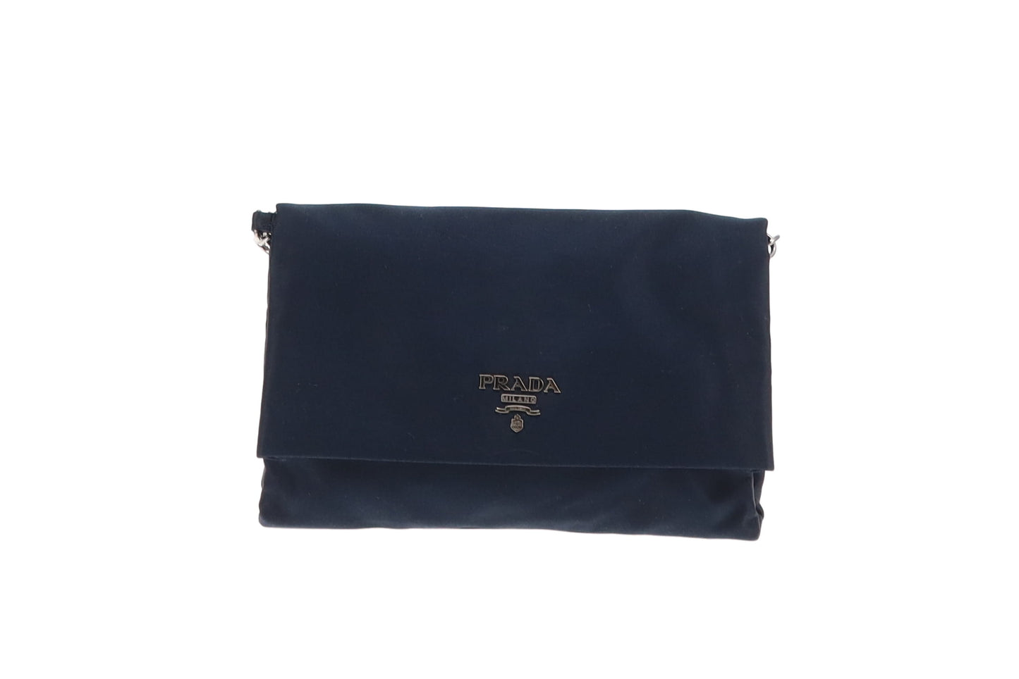 Prada Navy Nylon Clutch On Strap