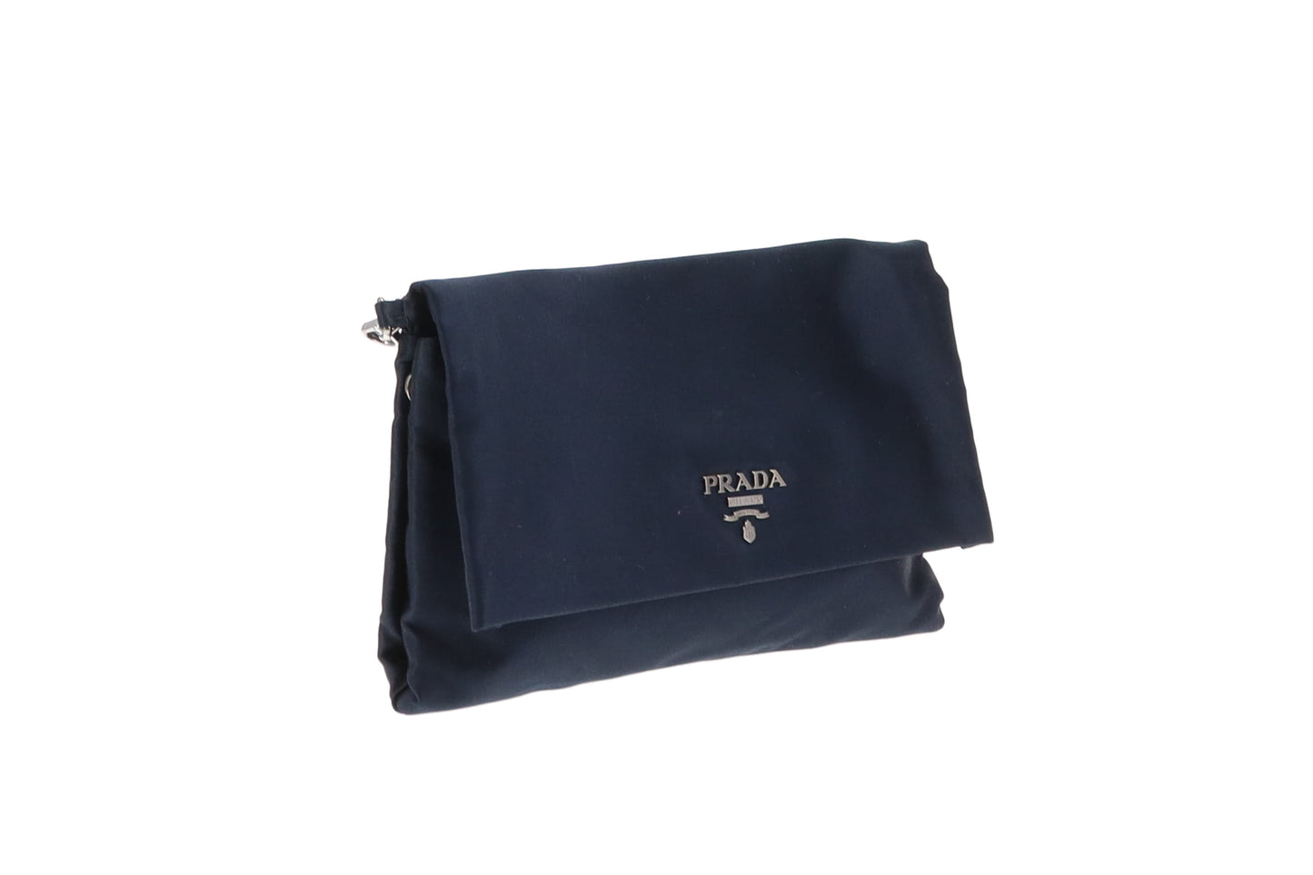 Prada Navy Nylon Clutch On Strap