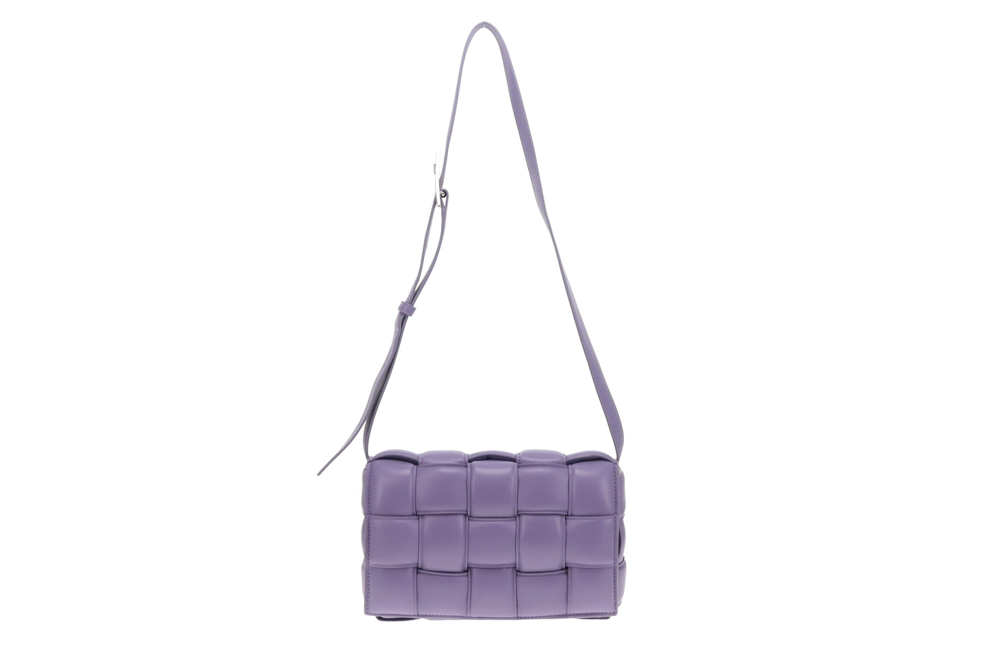 Bottega Veneta Lavender Maxi Weave Padded Cassette
