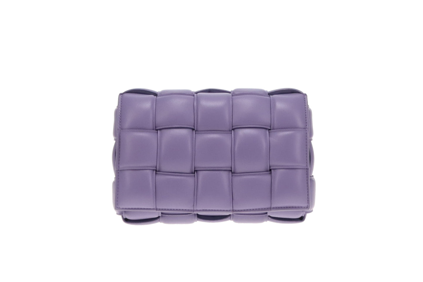 Bottega Veneta Lavender Maxi Weave Padded Cassette