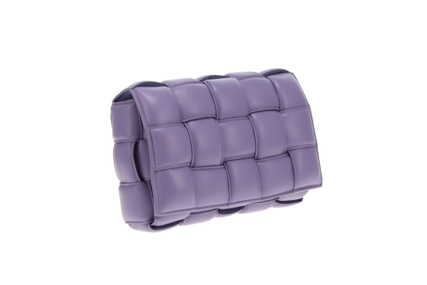 Bottega Veneta Lavender Maxi Weave Padded Cassette