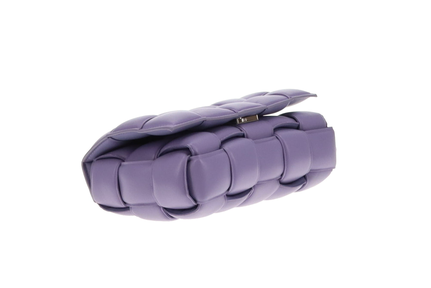 Bottega Veneta Lavender Maxi Weave Padded Cassette