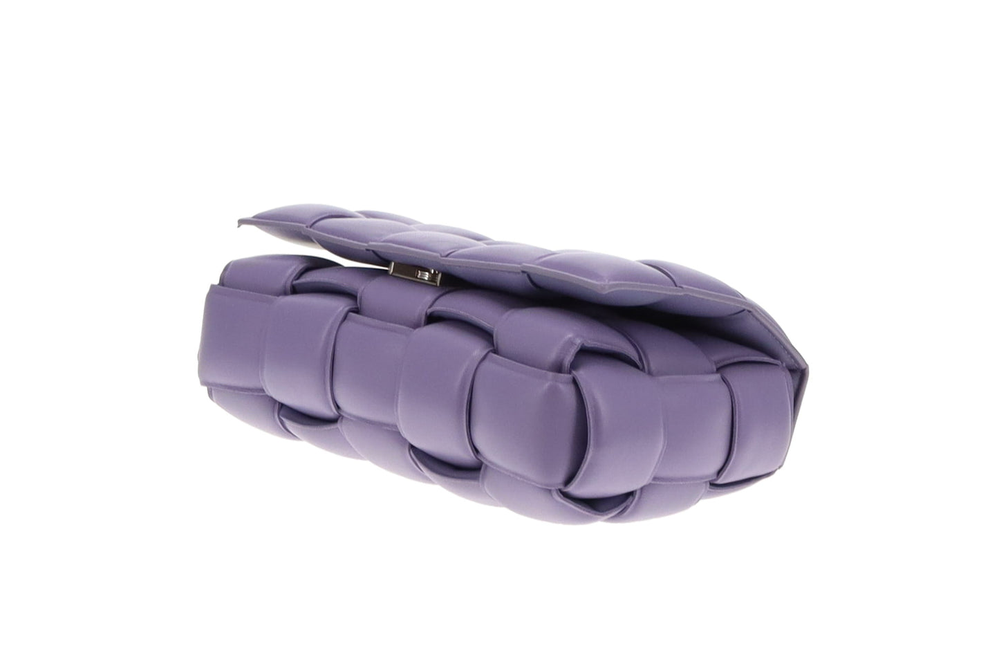Bottega Veneta Lavender Maxi Weave Padded Cassette
