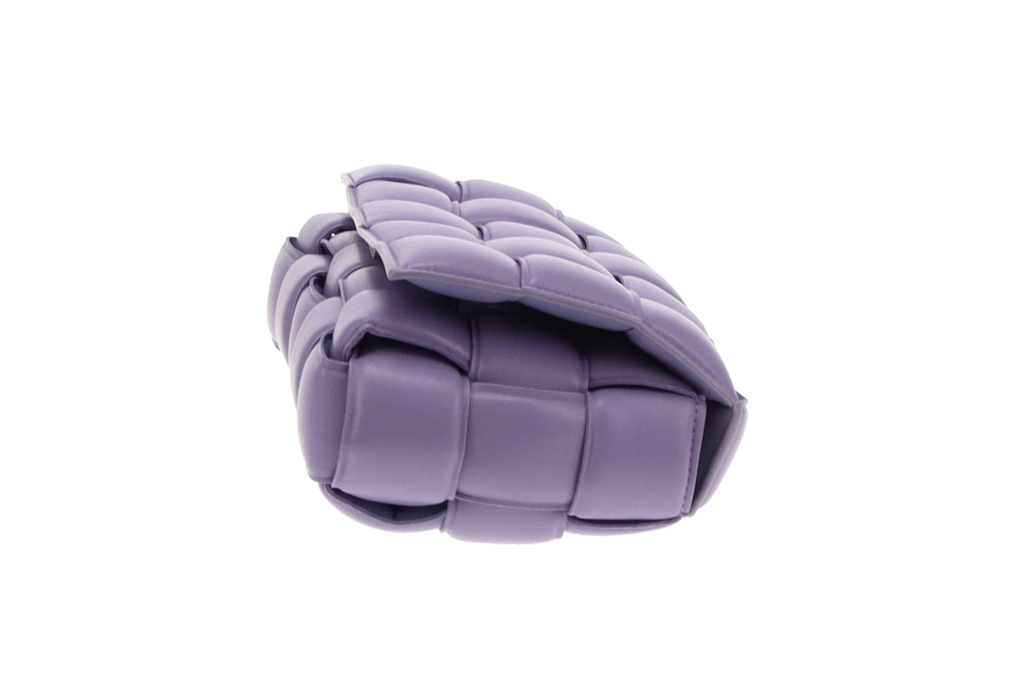Bottega Veneta Lavender Maxi Weave Padded Cassette