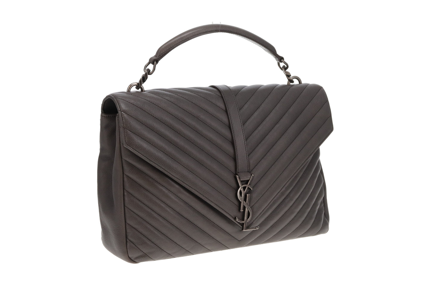 Saint Laurent College Bag Large Grey 2015