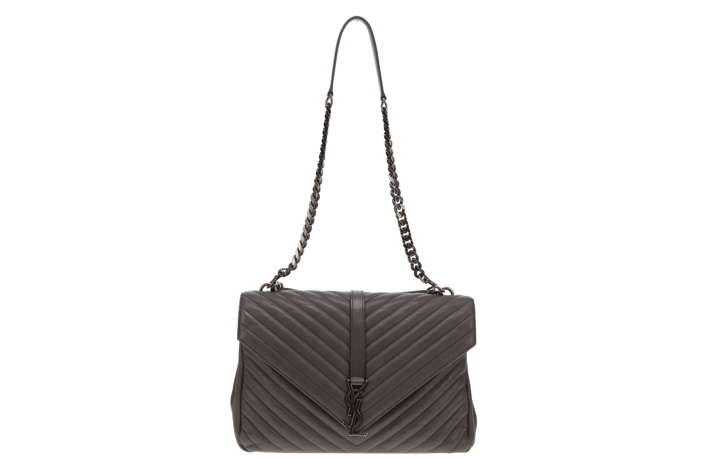 Saint Laurent College Bag Large Grey 2015