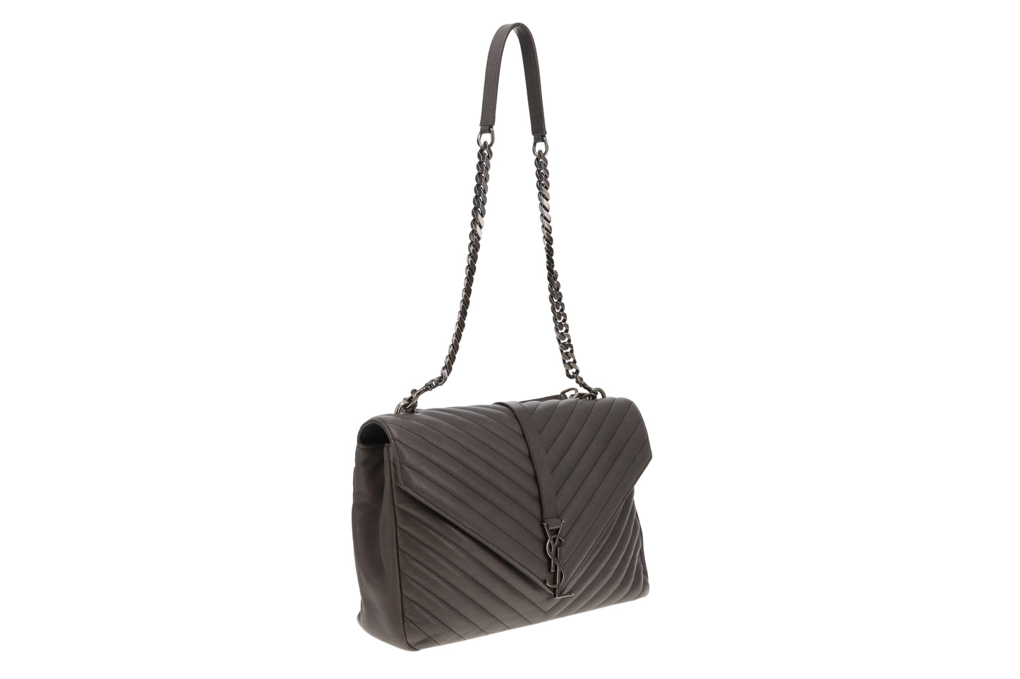 Saint Laurent College Bag Large Grey 2015