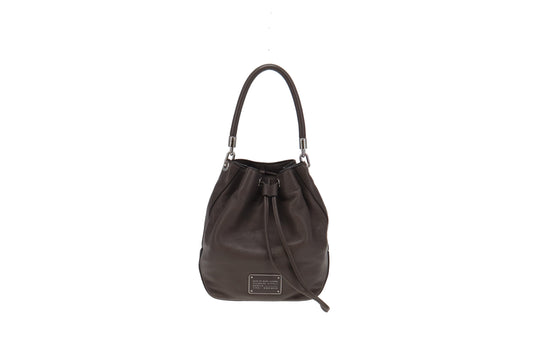 Marc By Marc Jacobs Slate Grey Leather Drawstring Too Hot To Handle