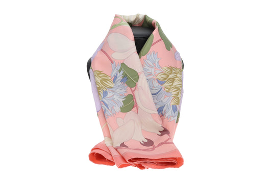Hermes Flora Graeca Silk Scarf Pink 90cm